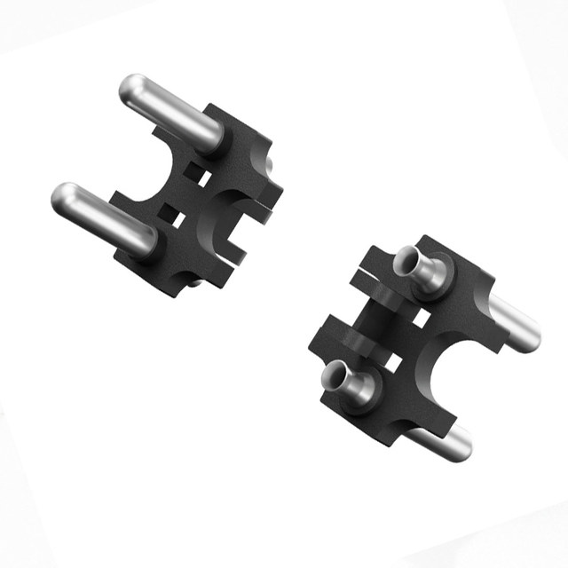 European Standard 2 Pin With Earth Plug Insert Solid Hollow Pins Plug Insert With Copper