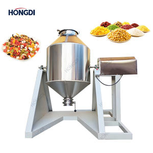 Mélangeur à double cône stable avec moteur et boîte de vitesses pour les industries alimentaires et chimiques, capacité de 200 L - Product Image 1