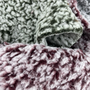 Tissu en polaire bouclé à bulles de particules, 100% polyester, couleur délavée, pour vêtements pour femmes - Product Image 4