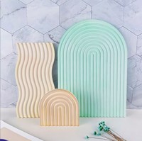 Molde de Resina de Silicona H007 para Bandeja con Ondas, Molde para Fundición de Epoxi para Taza, Frutero, Florero, Soporte de Almacenamiento, Artículos de Decoración y Manualidades