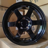 Llantas de aleación cóncavas JW de 18x8.5J 5x112 5x120 4x100 para autos de pasajeros universales de 15, 17 y 19 pulgadas, nuevas, con acabado en zinc.