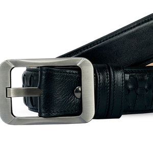 Ceinture en cuir large personnalisée, nouvelle collection, en cuir de vachette véritable, style entièrement personnalisé, pour le bureau, et service OEM - Product Image 6