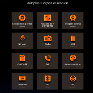 MEKEDE จอติดรถยนต์บราซิล ไม่รวมภาษี จัดส่งฟรี ขนาด 7 นิ้ว MP3 ไร้สาย หน้าจอ <span class=keywords><strong>CP</strong></span> พร้อมพอร์ต BT USB รุ่น 7010B 2 DIN MP5 พร้อม <span class=keywords><strong>CP</strong></span> - Product Image 2