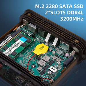 Nueva Mini PC Core <span class=keywords><strong>I3</strong></span>/i5 de 11.ª Generación <span class=keywords><strong>1115G4</strong></span> 1145G7 DDR4 2xDP 2xHD Compatible con 4 Pantallas Win11/Linux para Negocios y Oficina - Product Image 4