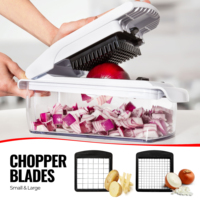 Veelzijdige Chopper Ui Dicer Aardappel Chopper Citroenpers Eiersnijder Separator Roestvrij Staal Dunschiller Spiralisator