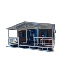 Maison mobile pliable de luxe de 20 pieds, 30 pieds, 40 pieds, petite, préfabriquée, pliable, extensible, portable, structure en acier
