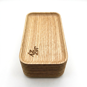 Plateaux de rangement écologiques réutilisables en bambou et bois, faits à la main, modernes, taille personnalisable pour la cuisine, le bureau et le balcon - Product Image 1