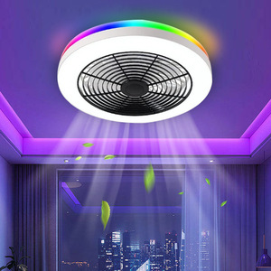 SENKAI moderno RGB decorar la habitación de la luz de techo o el hotel empotrado inteligente LED ventilador de techo con lámpara con <span class=keywords><strong>control</strong></span> remoto - Product Image 1