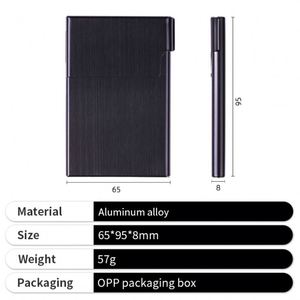 Étui à cigarettes étanche et fin avec fermoir magnétique imprimé, porte-cartes de visite en métal - Product Image 2