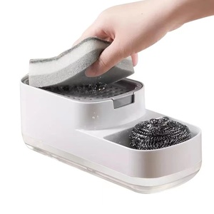 Éponge <span class=keywords><strong>magique</strong></span> de cuisine, brosse, éponge en mélamine, distributeur de savon moussant, pompe - Product Image 1