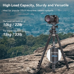 Giàn khoan nhỏ 73 "Máy ảnh Chân máy 360 xoay trung tâm cột ngang Chân máy <span class=keywords><strong>Monopod</strong></span> với điện thoại thông minh chủ mang túi-4288 - Product Image 6