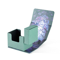 Boîte de rangement pour cartes de jeu en cuir PU, impression personnalisée, pour plus de 100 cartes, pour cartes de jeu de société, cartes à collectionner Dragon, YuGiOh, Shield Cover Deck Box