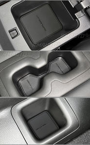 Tapis de porte en cuir pour porte-gobelets de voiture Mitsubishi Outlander 2023, accessoires automobiles - Product Image 2