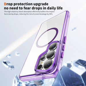 Coque de luxe magnétique transparente anti-jaunissement en PC et TPU antichoc pour <span class=keywords><strong>Samsung</strong></span> Galaxy S26 Ultra – Prise en charge OEM ODM - Product Image 4