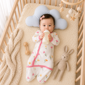 Saco de Dormir para Bebé Recién Nacido, Ultra Suave, de Bambú, con Cierre de Botones, Color Sólido, Venta al Por Mayor del Fabricante - Product Image 1