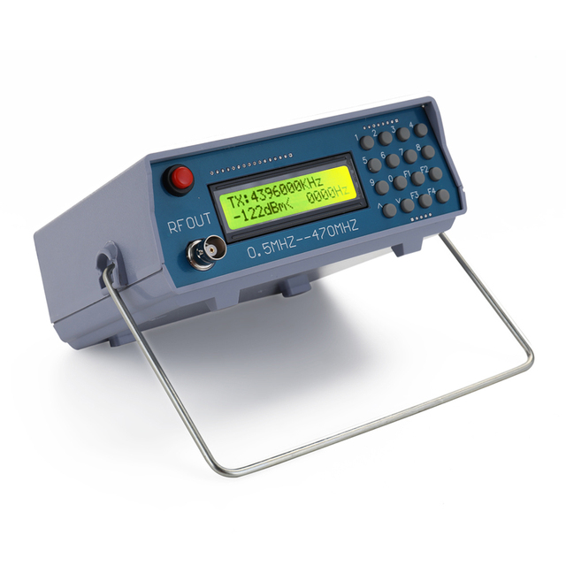 Signal Generator 0.5MHz-470MHz RF Signal Generator Meter Tester for FM Radio Walkie-talkie Debug Digital CTCSS Singal Output
