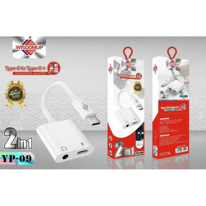 Adattatore 2-in-1 da tipo C a tipo C e 3.5mm cavo Audio PC durevole con USB C a USB per auricolari - Product Image 1