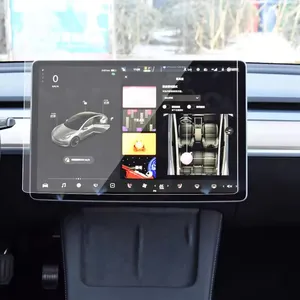 Tesla Model 3 GPS 화면 보호기 용 자동차 내비게이션 15 인치 센터 제어 고투명 나노 유리 스크린 필름