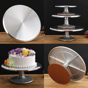 Bán buôn Hợp Kim Nhôm 9 12 <span class=keywords><strong>14</strong></span> inch bánh đứng Chất lượng cao bánh công cụ nướng bánh bàn xoay cho món tráng miệng hiển thị - Product Image 2