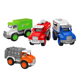 Fabriek Groothandel Techniek Truck Model Set Wrijving Cars Combo Plastic Truck Speelgoed Voor Kinderen