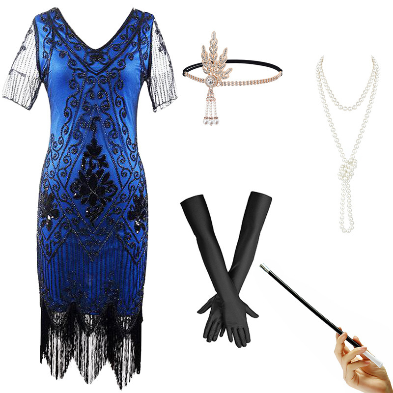 Blue Dress Accessory Set