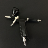 Pistolet aérographe CL 116 noir à double action, alimentation par gravité, vitesse réglable, pour peinture artistique, pistolet de pulvérisation portable électrique pour la peinture de modèles