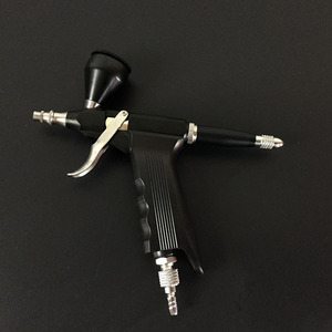Pistolet aérographe CL 116 noir à double action, alimentation par gravité, vitesse réglable, pour peinture artistique, pistolet de pulvérisation portable électrique pour la peinture de modèles - Product Image 2