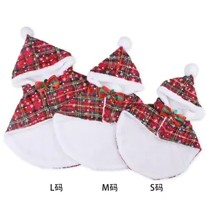 Christmas pet cloth 2023 fashion adjustable christmas pet clothes high quality cheap dog cape with best quality