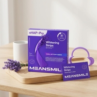 Bandes blanchissantes pour les dents à formule ultra-douce et sans danger pour l'émail, patchs de soins bucco-dentaires quotidiens pour le nettoyage des dents