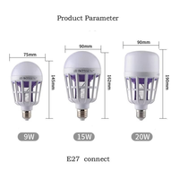 Lampe anti-moustiques électrique en aluminium à économie d'énergie, haute qualité, prix bas, pour usage commercial et jardin