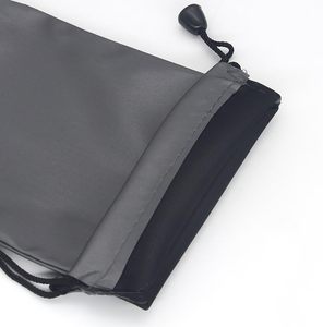 Tragbare Kleine Staubdichte Brillenhülle Sonnenbrillen-Tasche Anpassbare Zugbeutel-Tasche 10X20CM - Product Image 2