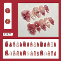 Faux Ongles de Mode en Gros, Prêts à Poser, en Acrylique, Couverture Complète, Formes Stiletto, Papillon, Amande, Carré, pour Doigts et Orteils, avec Colle, CE Personnalisé
