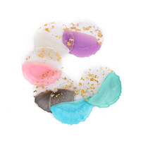 Nouvelle palette de couleurs pour ongles en plastique ABS de haute qualité avec bordures dorées, plateau de présentation 10x8,5 cm pour l'art des ongles professionnel, personnalisable