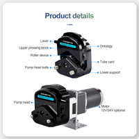 Pompe péristaltique 12V, fournisseur professionnel, pompe péristaltique pulsante pour tubes
