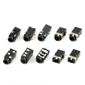 3/4/6/8 핀 1/8 "1/8 인치 PCB 여성 3.5mm 패널 스테레오 오디오 잭 3.5mm 헤드폰 소켓 커넥터