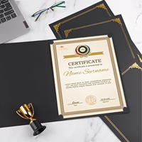 Porte-documents en papier A4 biodégradable écologique avec logo personnalisé pour certificats, diplômes et documents