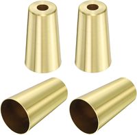 Embouts de pieds de meubles en laiton ronds modernes robustes pour tables et chaises, usage domestique et de bureau, embouts métalliques