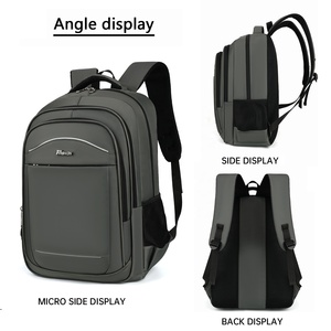 Mochila HAIBOWY Unisex para ordenador portátil de negocios, mochila impermeable para viajar a la universidad con cierre de cremallera USB para hombres y mujeres - Product Image 5