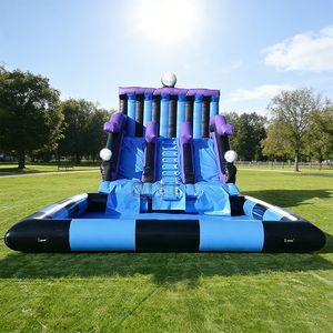 Tobogán Acuático Inflable Pequeño, Clásico, Azul, con Tobogán Inflable para Niños, Alquiler para Fiestas - Product Image 1