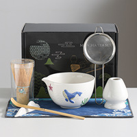 Kit de fouet à matcha de qualité supérieure avec logo OEM, cuillère personnalisée, fouet en bambou, ensemble de matcha, bol, accessoires Chasen