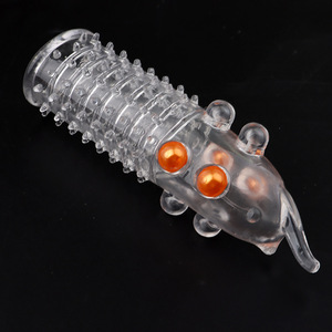 Wolf Fang Sheath <b>TPE</b> Transparent Adult Stimulation Masturbation Wearable Extended Sheath - Product Image 2