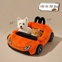 Cama para Perros y Gatos con Forma de Coche, Lavable, para Interiores, Cama para Cachorros y Gatitos, Sofá Cálido, Cama Divertida y Suave para Perros