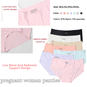 <span class=keywords><strong>Sous</strong></span>-vêtements de maternité personnalisés avec logo, soutien pour la grossesse, culotte de grossesse, confort pour femmes enceintes, culottes pour femmes enceintes - Product Image 1