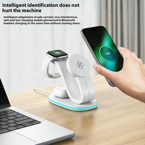 <span class=keywords><strong>Dernier</strong></span> stock QI2 15W chargeur sans fil à charge rapide 3 en 1 chargeur sans fil magnétique pour Phone16 pour montres pour <span class=keywords><strong>airpods</strong></span> - Product Image 6