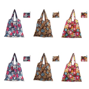 Factory Eco-friendly Folding <b>Shopping</b> <b>Bag</b> Reusable <b>Tote</b> <b>Bag</b> Custom Portable Cloth Polyester Foldable Grocery <b>Tote</b> <b>Shopping</b> <b>Bag</b> - Product Image 1