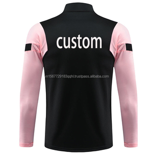 ชุดฝึกซ้อมฟุตบอลแขนยาวสีชมพูแบบซิปครึ่งตัว ปรับแต่งได้สำหรับวัยรุ่น ชุดกีฬาพิมพ์ลายดิจิทัล แห้งเร็ว สวมใส่สบาย - Product Image 6