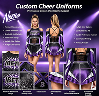 Uniformes de cheerleading en gros, vêtements d'équipe personnalisés, prix d'usine, conception gratuite, qualité supérieure, OEM ODM