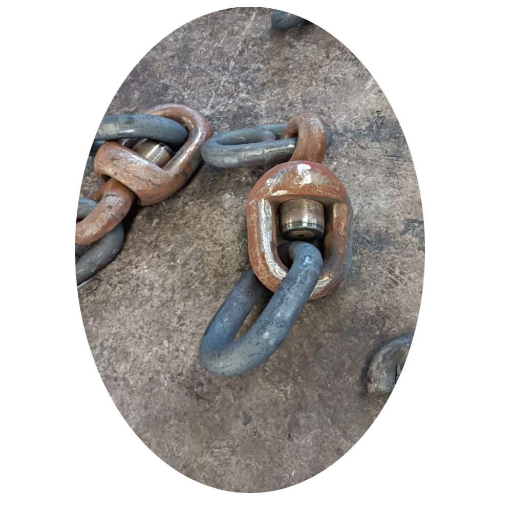 95mm Marine Ship Swivel Group Anchor Chain Swivel Forerunner