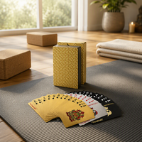 Cartes à jouer 100 % étanches, cadeaux promotionnels créatifs, cartes à jouer en PVC personnalisées pour le carnaval, pour une utilisation en jeu