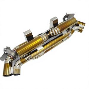 Sistema de Escape Catback Valvetronic de Aleación de Titanio Dorado para <span class=keywords><strong>Porsche</strong></span> <span class=keywords><strong>911</strong></span> 992 Carrera <span class=keywords><strong>S</strong></span> GTS <span class=keywords><strong>Turbo</strong></span> - Product Image 4